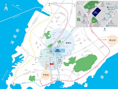 青岛科技创新园区位图 